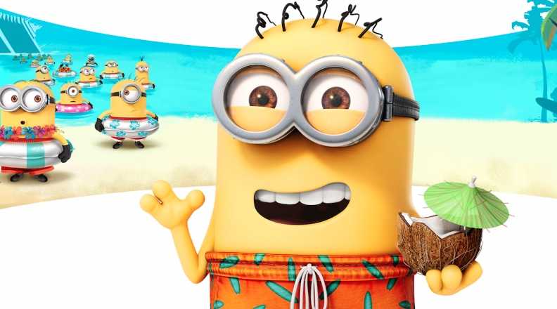 Gambar minions ke pantai