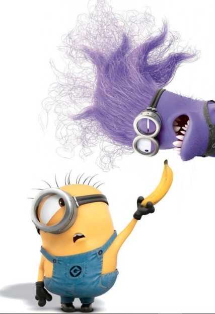 Gambar minions pisang lucu