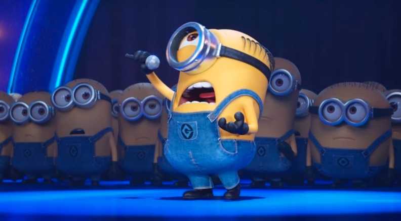 gambar minions bernyanyi