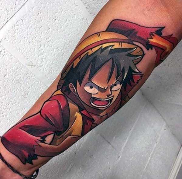 70 One Piece Tattoo Designs For Men Japanese Anime Ink Ideas