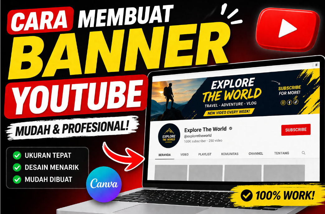 Cara Membuat Banner YouTube