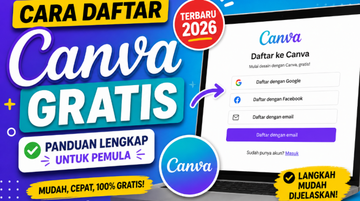 Cara daftar canva gratis