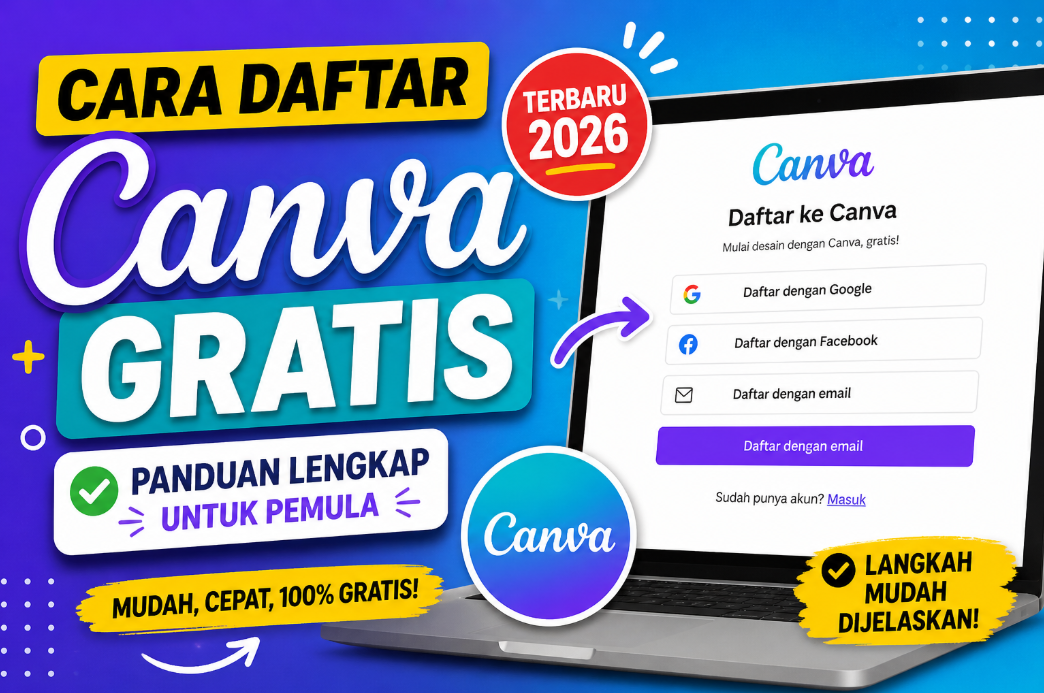 Cara daftar canva gratis
