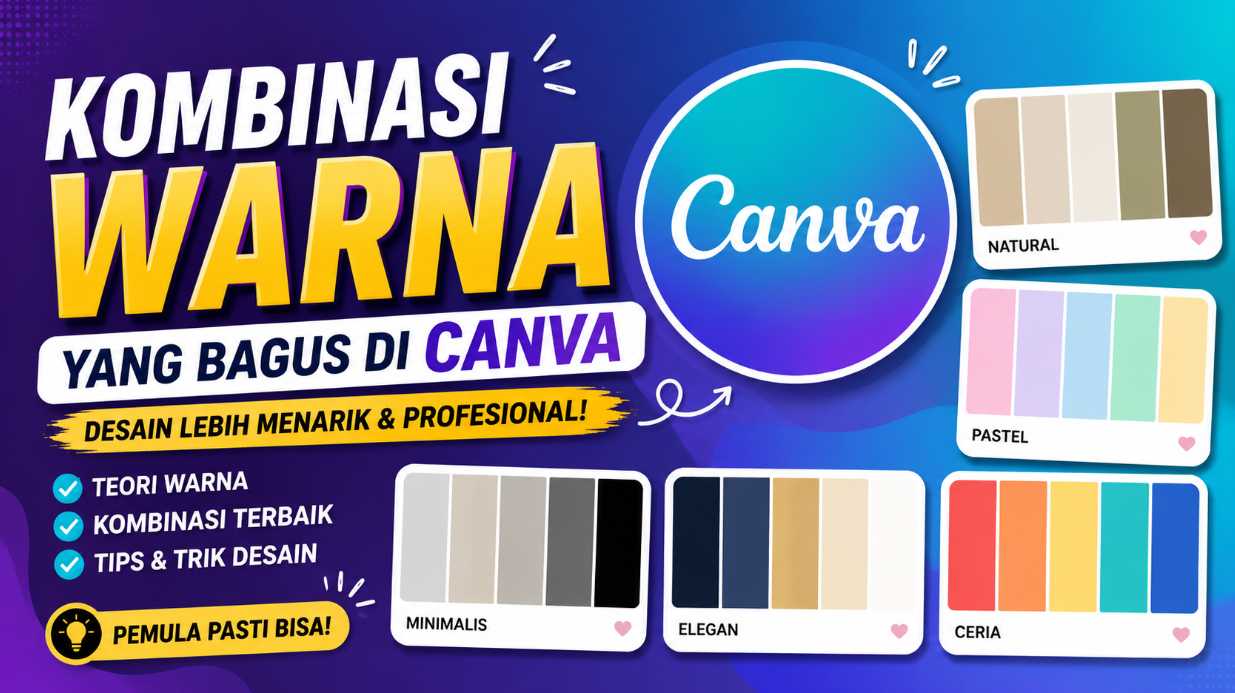 kombinasi warna yang bagus di canva