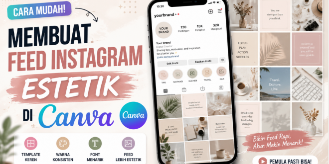 cara buat feed instragram