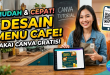 cara desain menu cafe