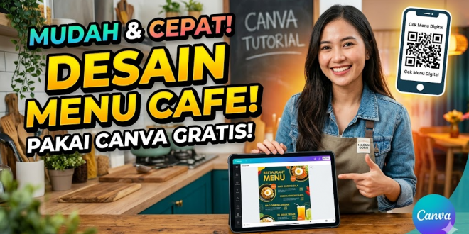 cara desain menu cafe