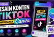 tutorial desain konten tiktok