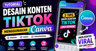 tutorial desain konten tiktok