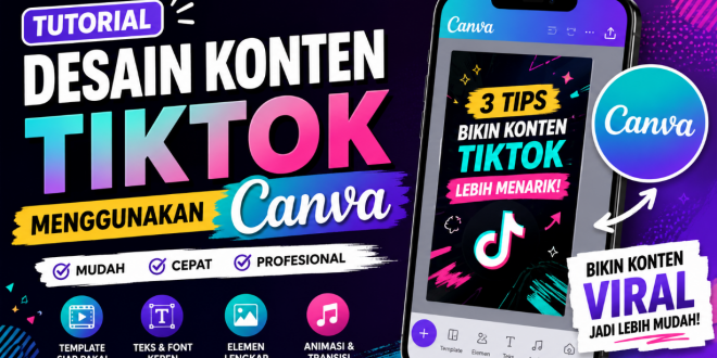 tutorial desain konten tiktok